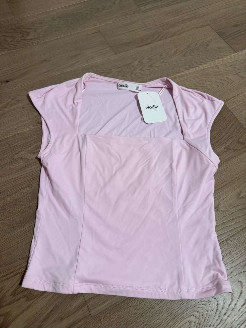 Elodie Light Pink Cap Sleeve Women's Top
